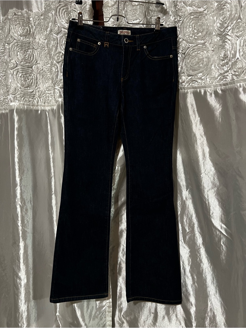 Michael Kors Dark Indigo Wide Leg Jeans